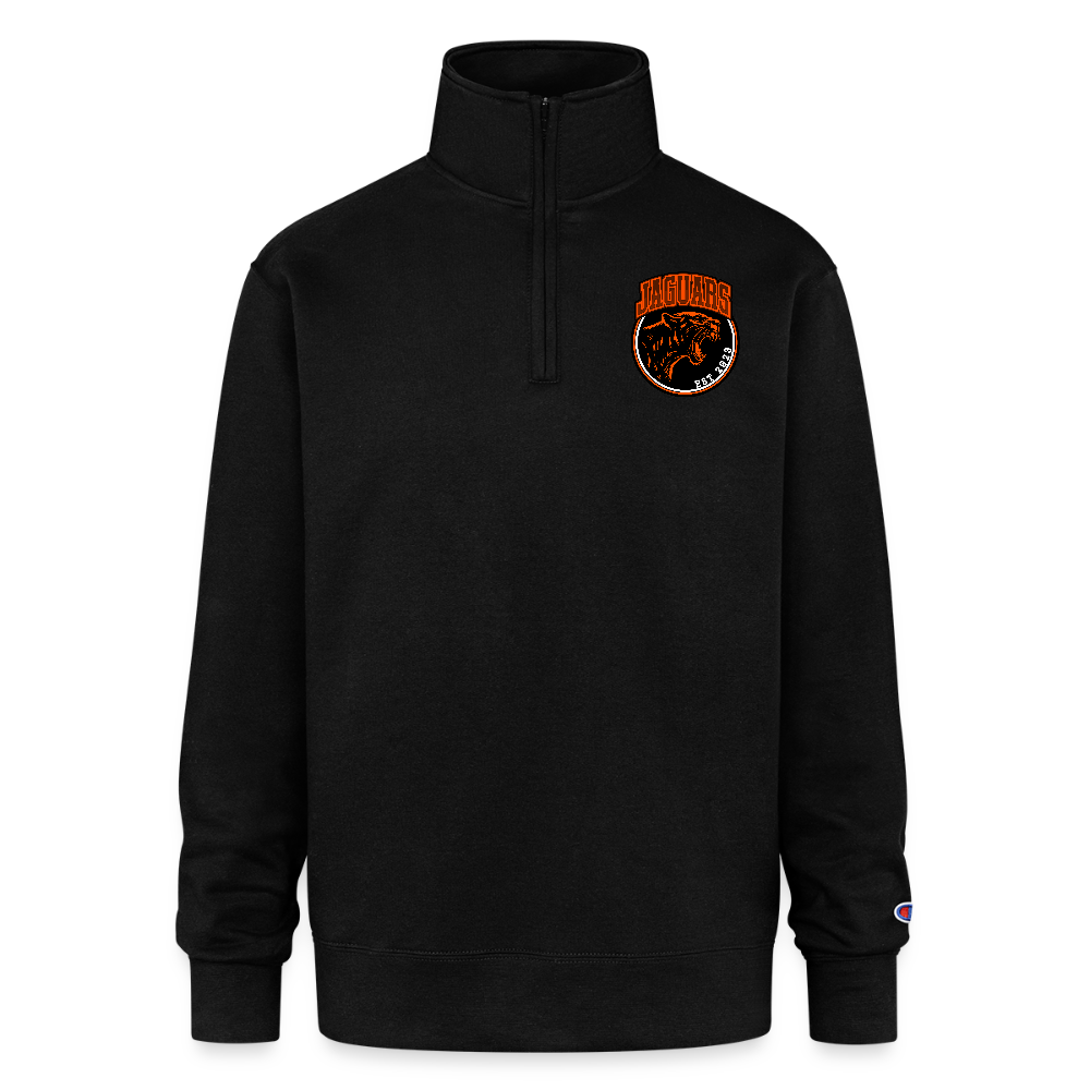 Champion Unisex 1/4 Zip Pullover Sweatshirt - black