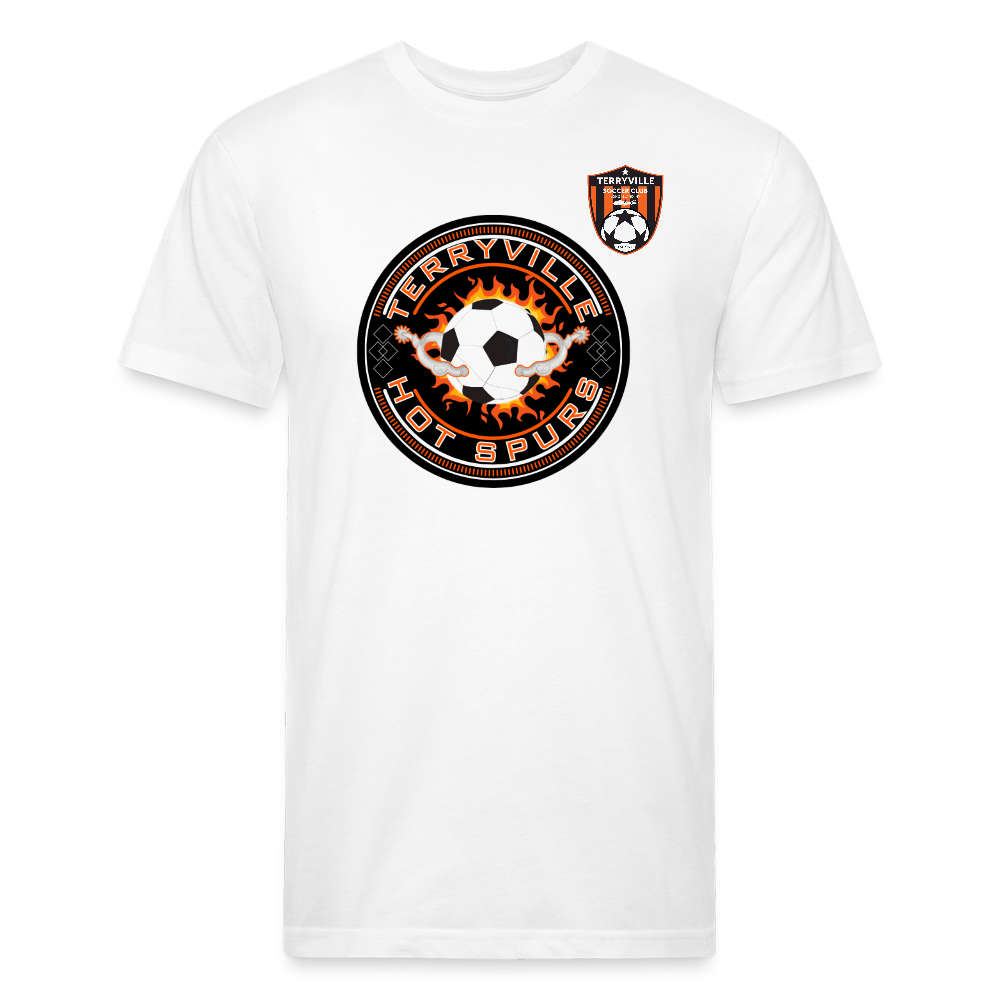 Fitted Cotton/Poly T-Shirt by Next Level - white