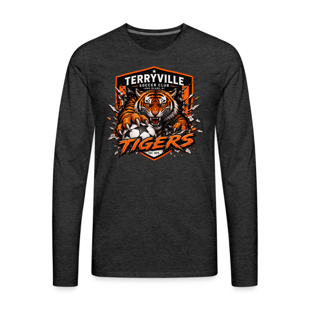 Men's Premium Long Sleeve T-Shirt - charcoal grey