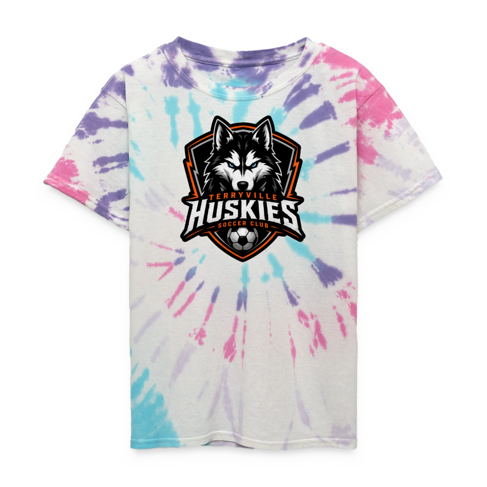 Kid's Tie Dye T-Shirt - Pastel Spiral