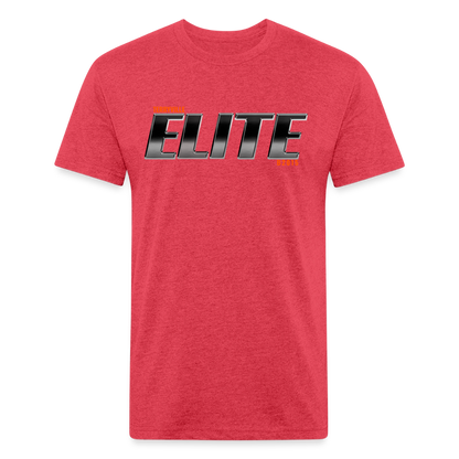 Fitted Cotton/Poly T-Shirt by Next Level - heather red