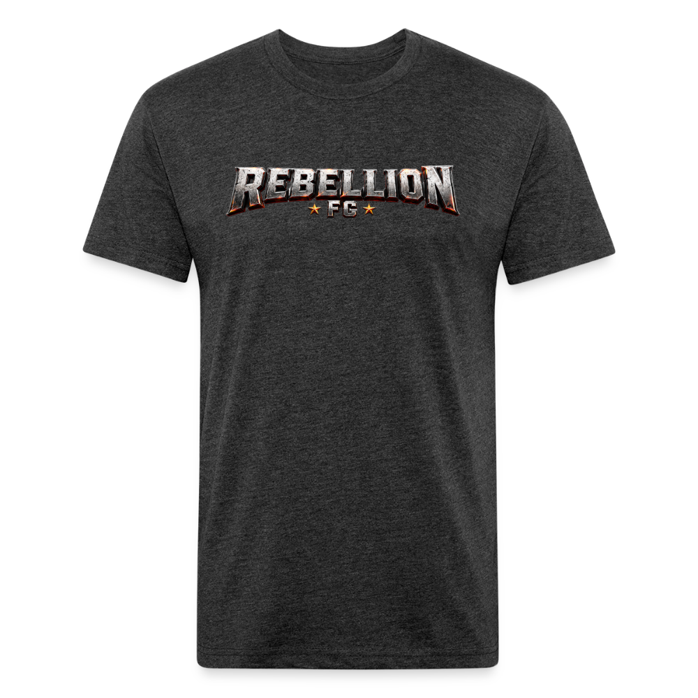 Fitted Cotton/Poly T-Shirt by Next Level - heather black