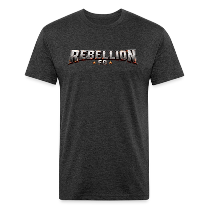 Fitted Cotton/Poly T-Shirt by Next Level - heather black