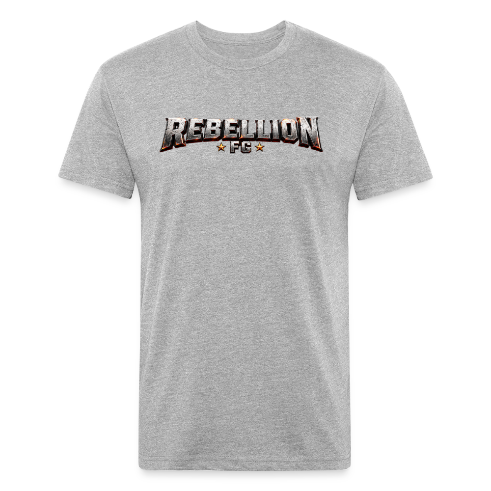 Fitted Cotton/Poly T-Shirt by Next Level - heather gray