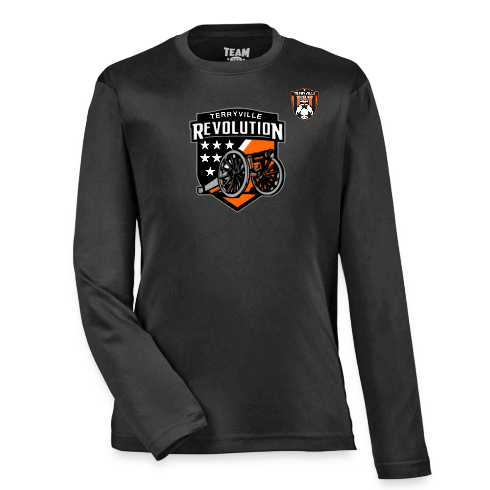Youth Zone Performance Long-Sleeve T-Shirt - black