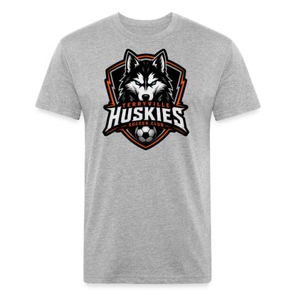 Fitted Cotton/Poly T-Shirt by Next Level - heather gray