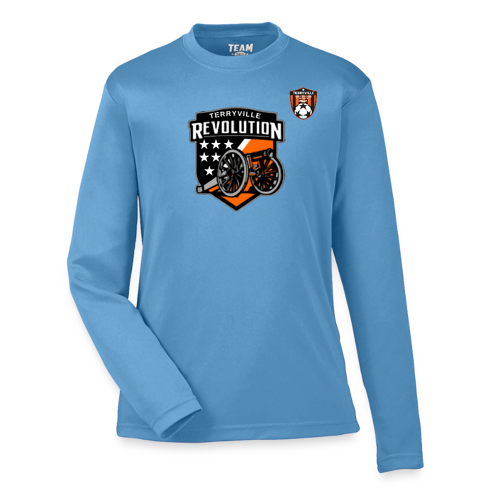 Youth Zone Performance Long-Sleeve T-Shirt - light blue