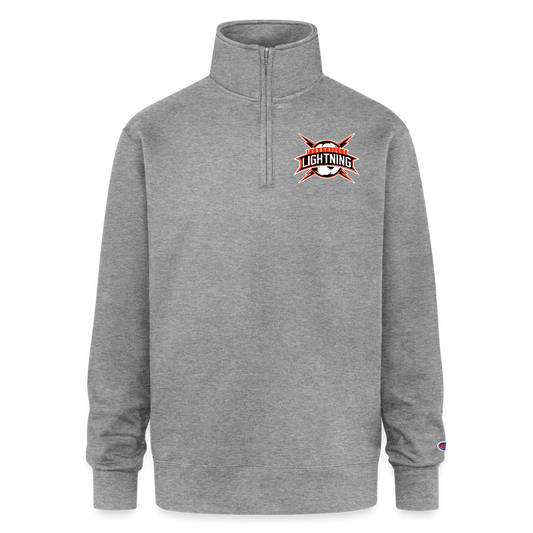 Champion Unisex 1/4 Zip Pullover Sweatshirt - heather gray