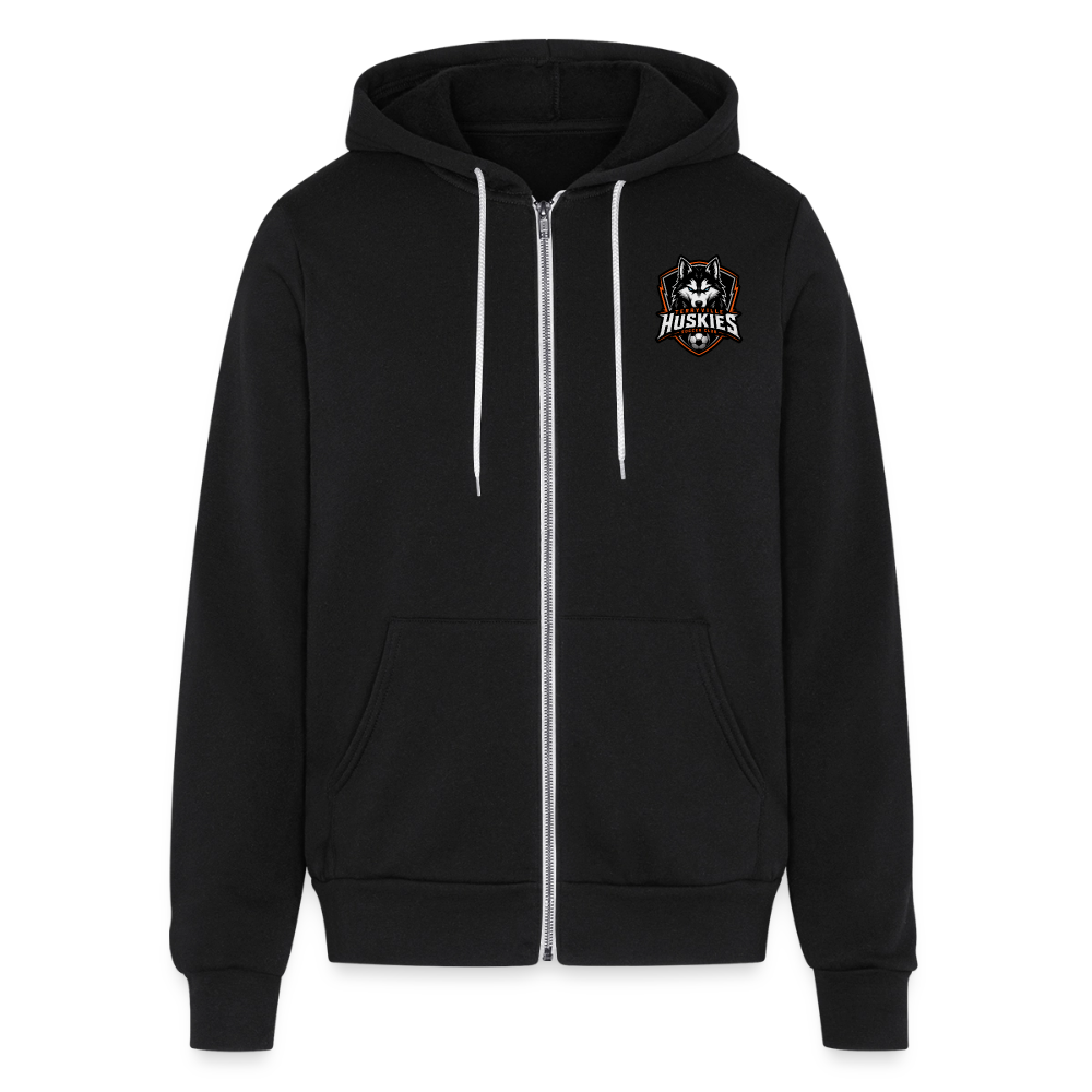 Unisex Full Zip Hoodie - black