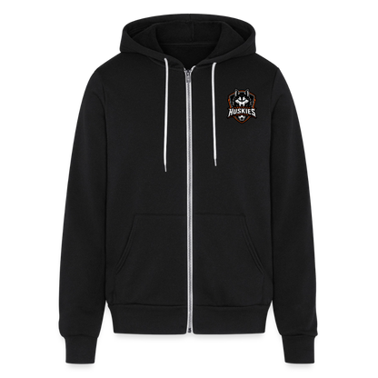 Unisex Full Zip Hoodie - black