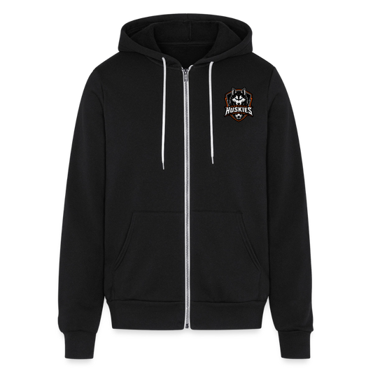 Unisex Full Zip Hoodie - black