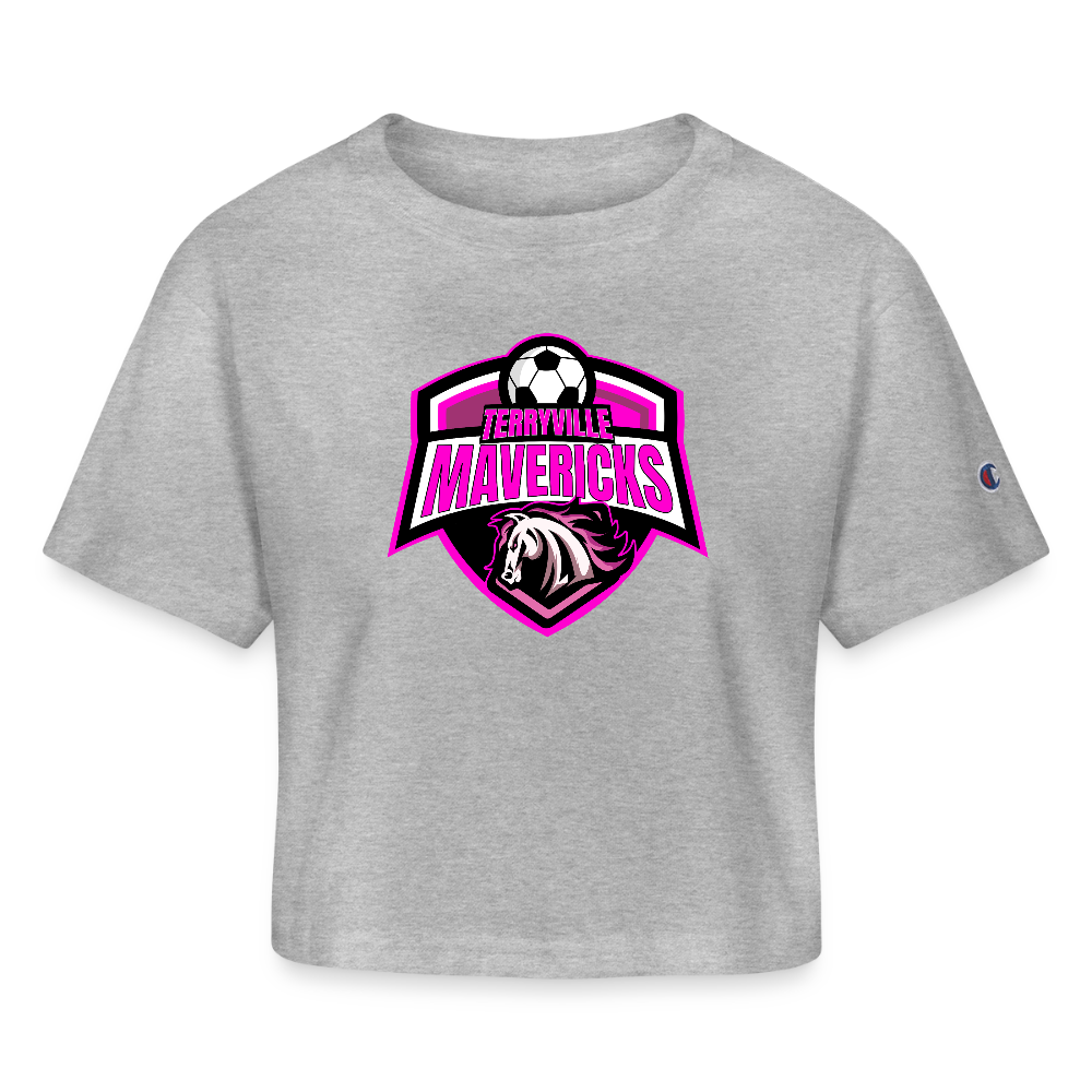 Champion Women’s Cropped T-Shirt - heather gray