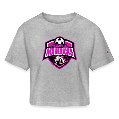 Champion Women’s Cropped T-Shirt - heather gray