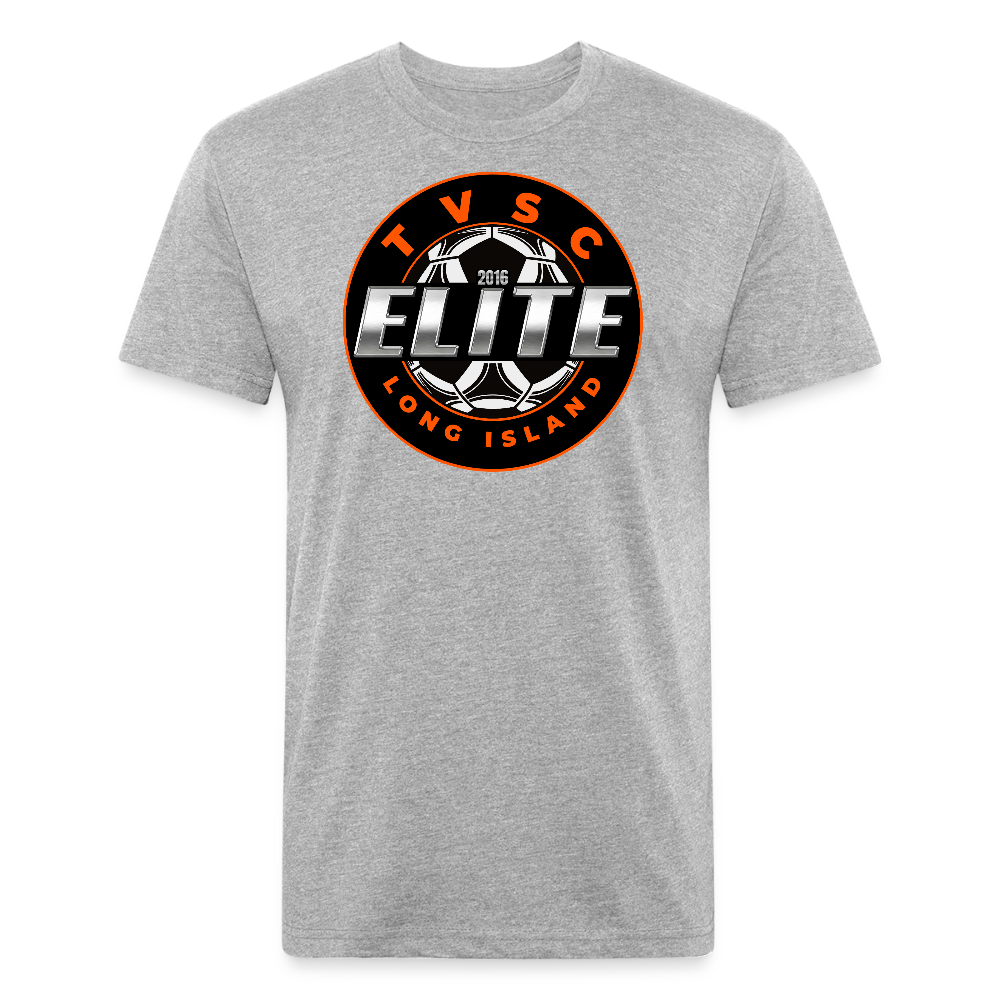Fitted Cotton/Poly T-Shirt by Next Level - heather gray