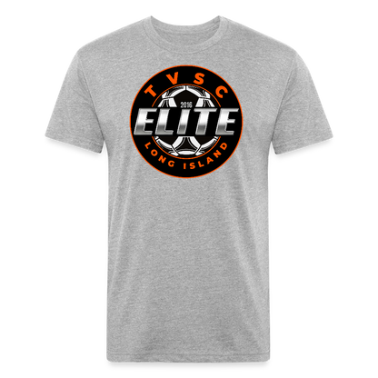 Fitted Cotton/Poly T-Shirt by Next Level - heather gray