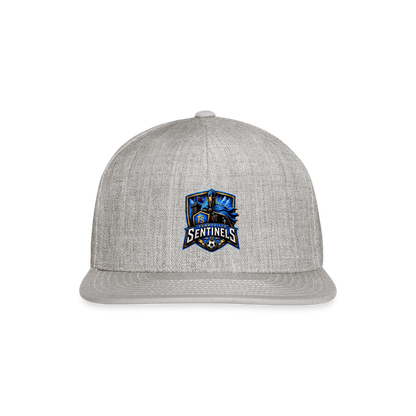 Snapback Baseball Cap - heather gray
