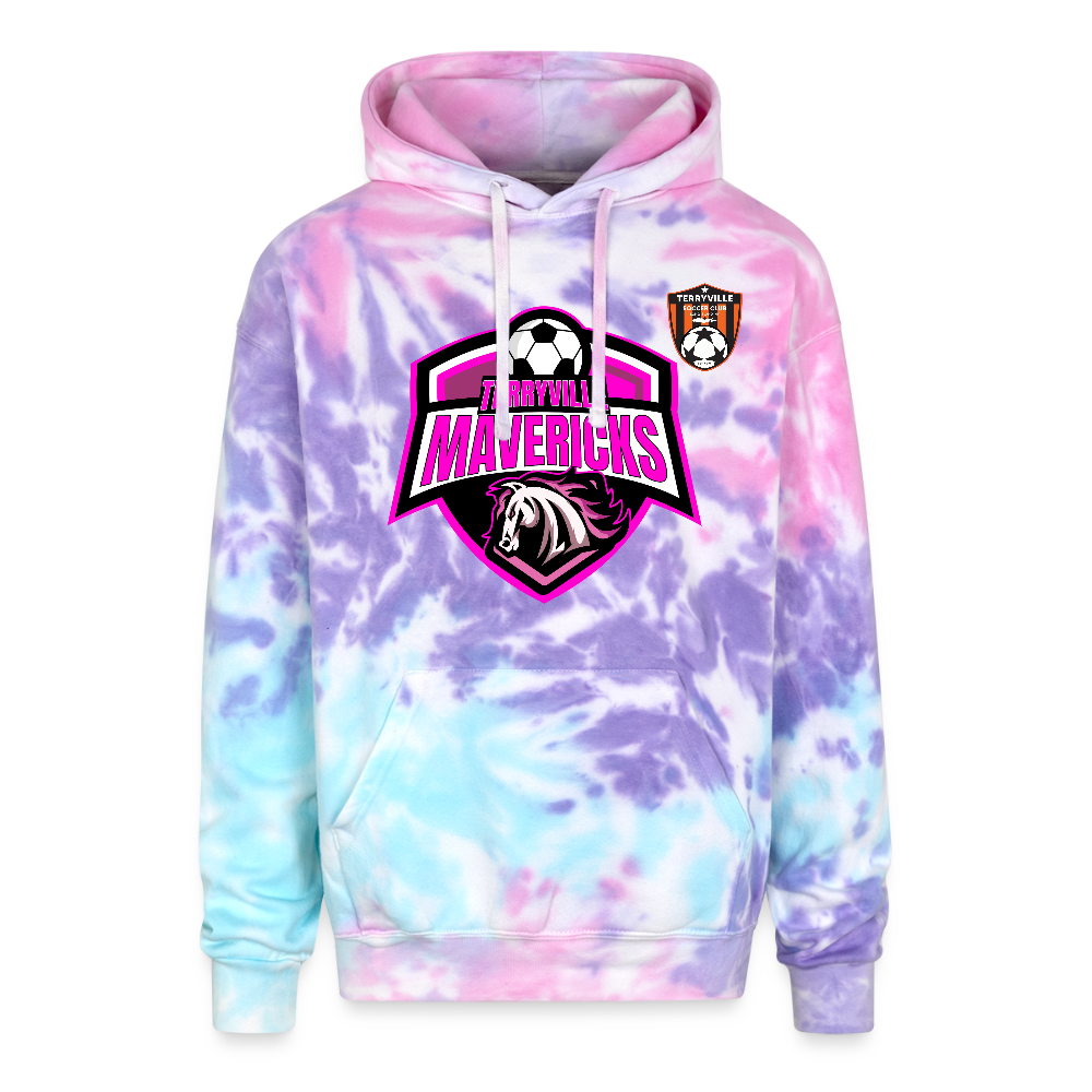 Adult Tie Dye Hoodie - cotton candy