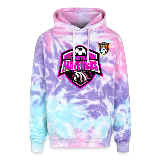 Adult Tie Dye Hoodie - cotton candy