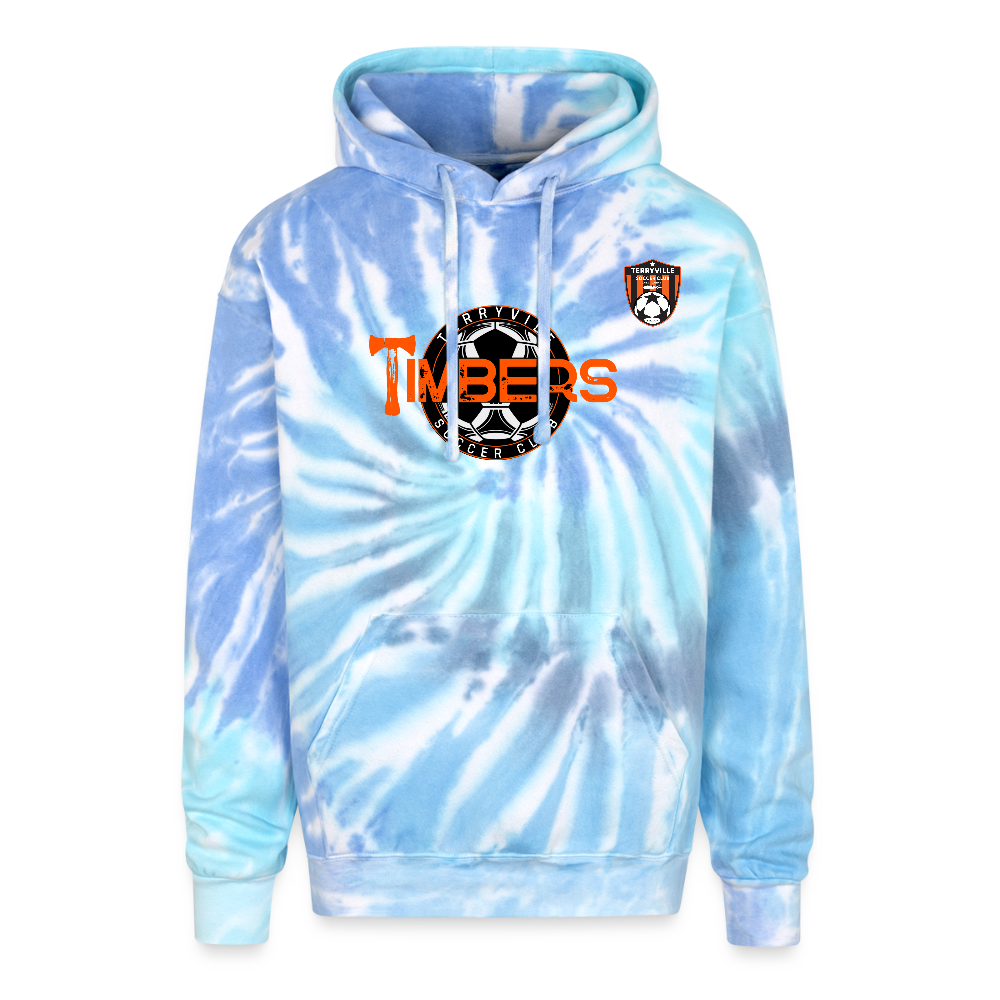 Adult Tie Dye Hoodie - blue lagoon