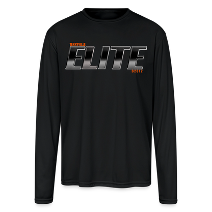 Men's Moisture Wicking Performance Long Sleeve T-Shirt - black