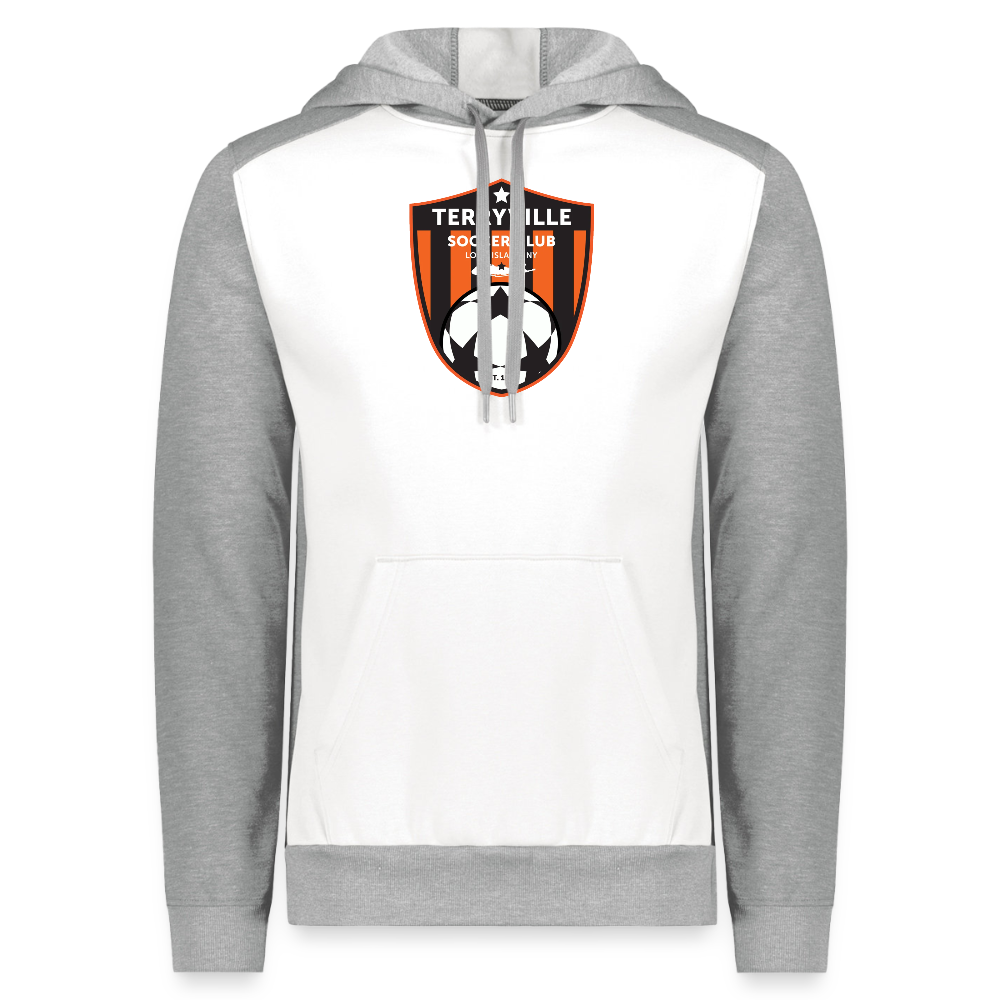 Augusta Sportswear Unisex Three-Season Fleece Hoodie - white heather/gray