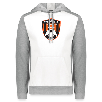 Augusta Sportswear Unisex Three-Season Fleece Hoodie - white heather/gray