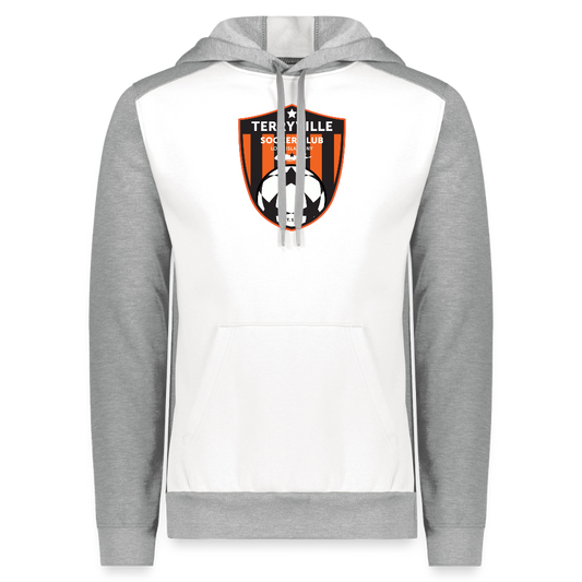 Augusta Sportswear Unisex Three-Season Fleece Hoodie - white heather/gray