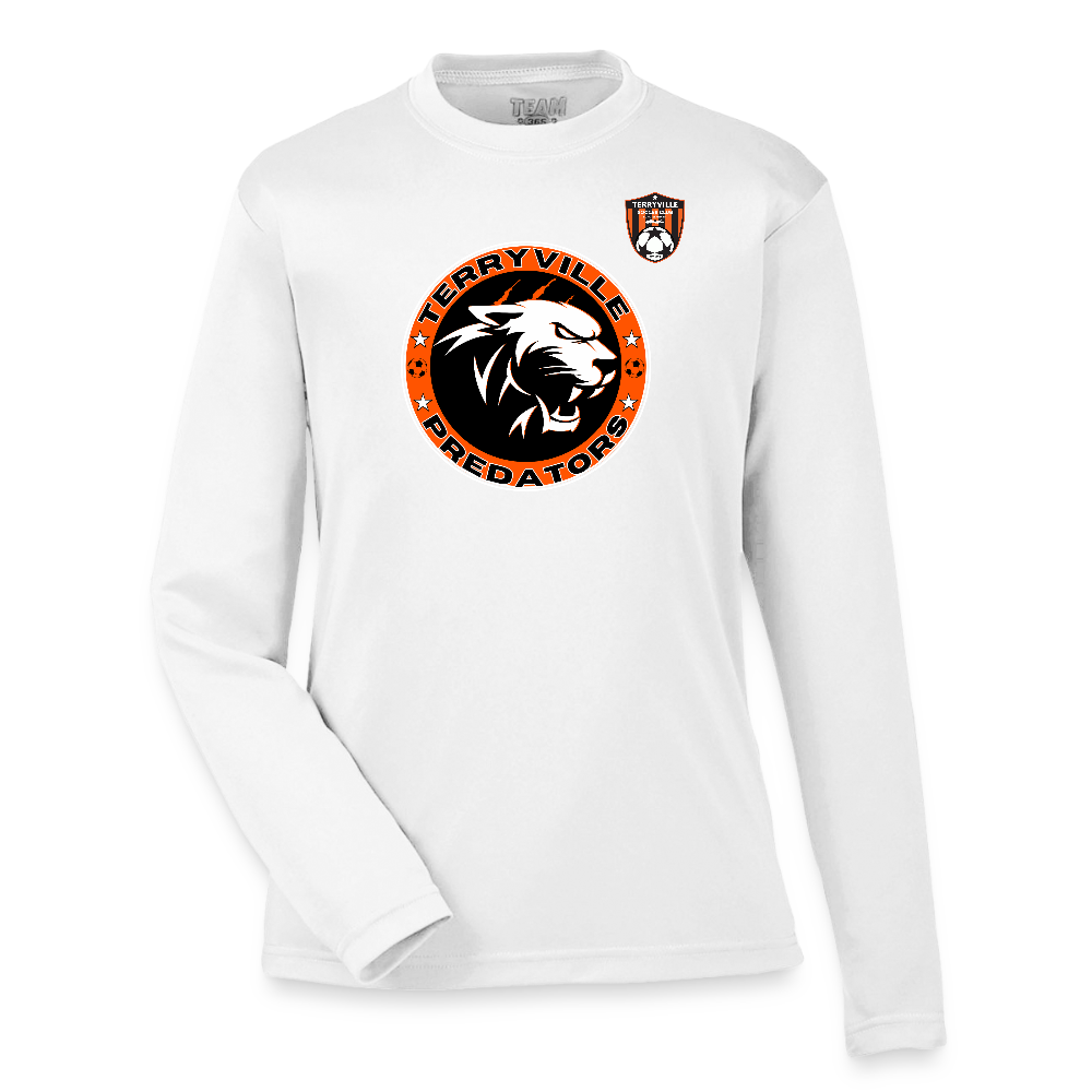 Youth Zone Performance Long-Sleeve T-Shirt - white