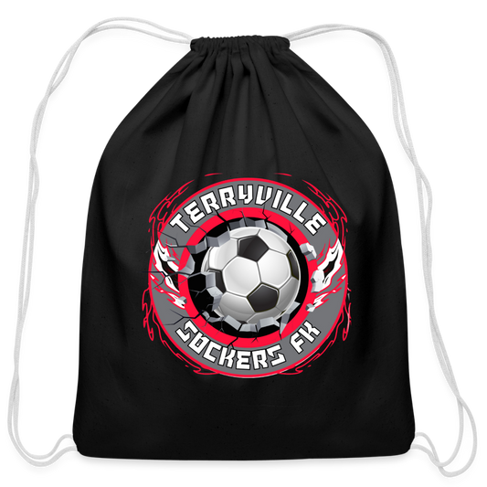 Cotton Drawstring Bag - black
