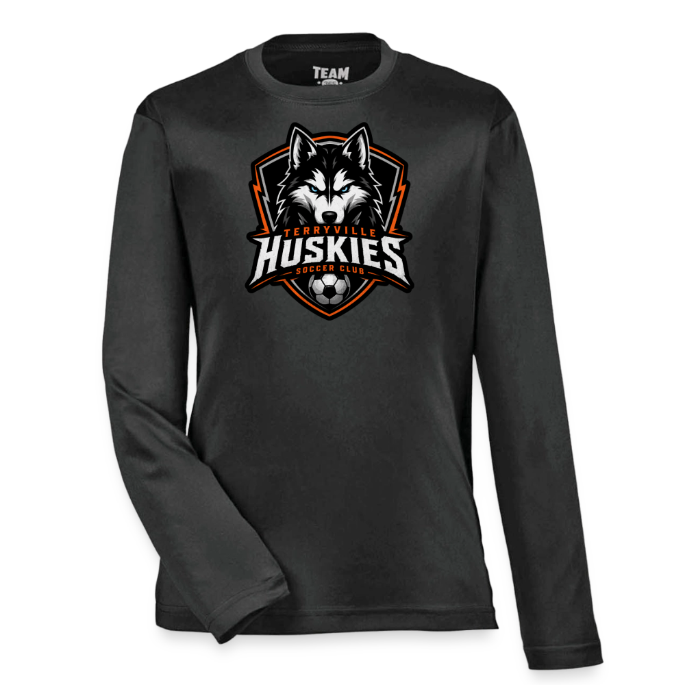 Youth Zone Performance Long-Sleeve T-Shirt - black