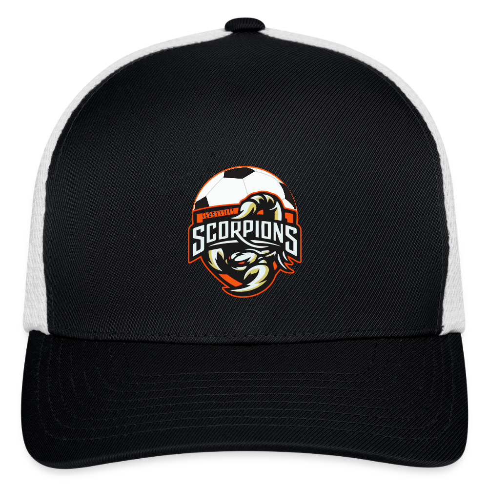 Flexfit Fitted Baseball Cap - black/white
