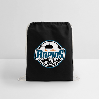 Cotton Drawstring Bag - black