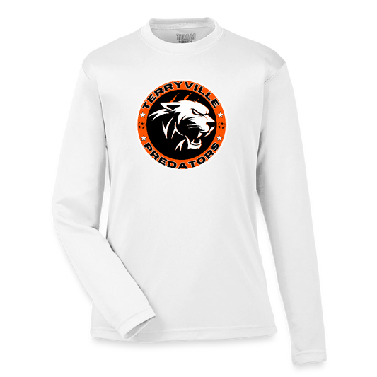 Youth Zone Performance Long-Sleeve T-Shirt - white