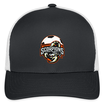 Flexfit Fitted Baseball Cap - dark gray/white
