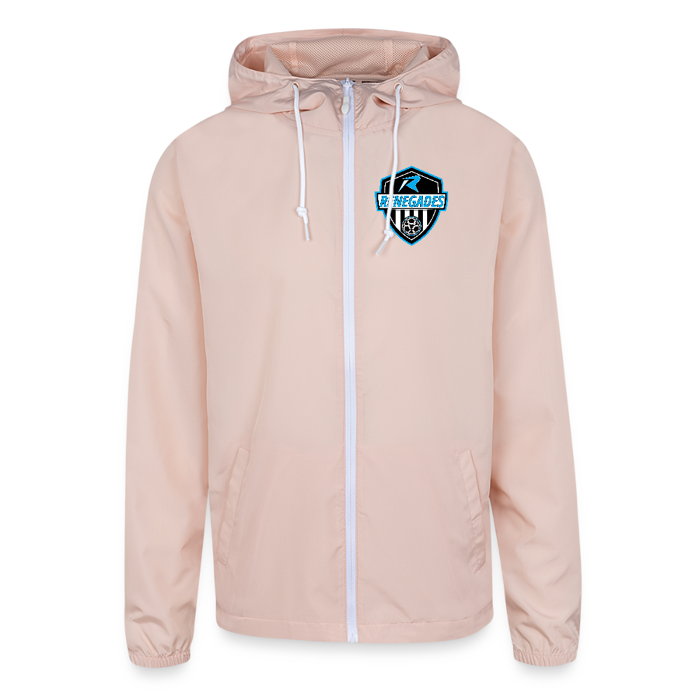 Unisex Lightweight Windbreaker Jacket - blush pink 