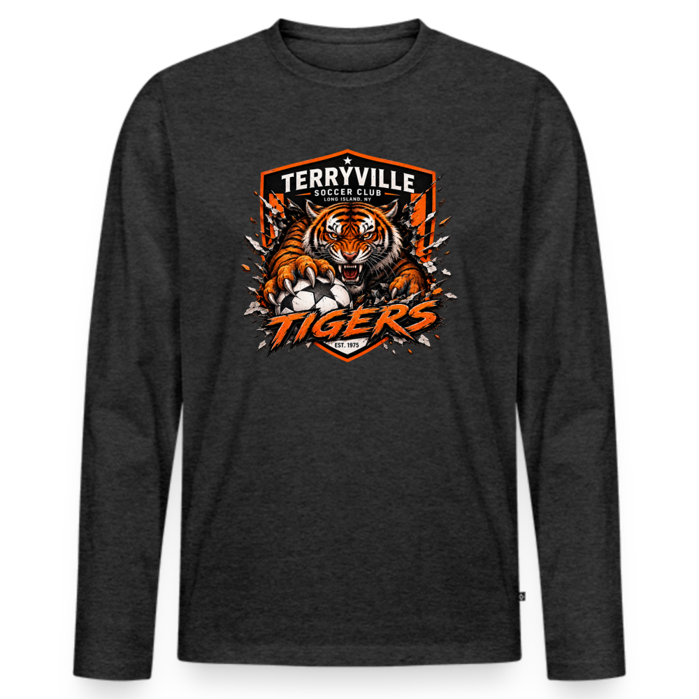 Men's Premium Long Sleeve T-Shirt - heather anthracite
