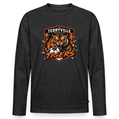 Men's Premium Long Sleeve T-Shirt - heather anthracite