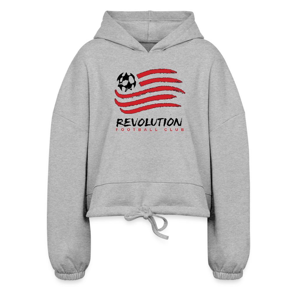 Women’s Cropped Hoodie - heather gray