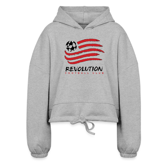 Women’s Cropped Hoodie - heather gray