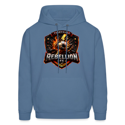 Hoodie - denim blue