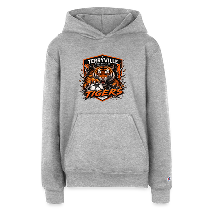 Champion Youth Hoodie - heather grey