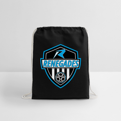 Cotton Drawstring Bag - black