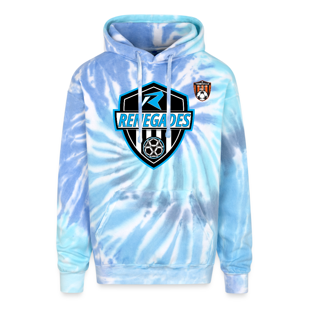 Adult Tie Dye Hoodie - blue lagoon