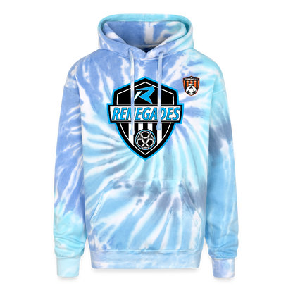 Adult Tie Dye Hoodie - blue lagoon