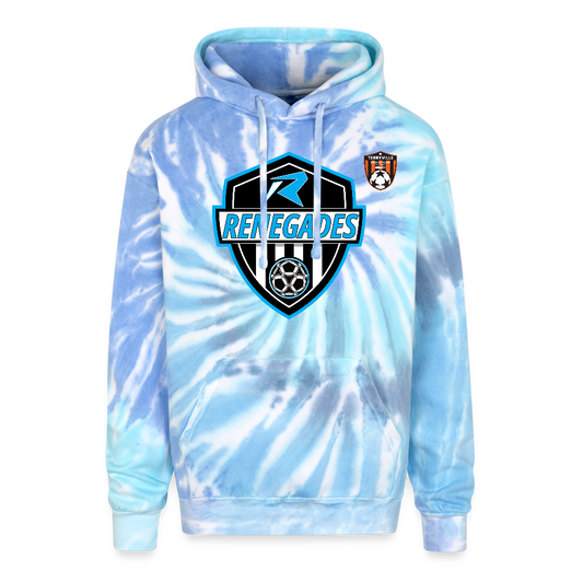 Adult Tie Dye Hoodie - blue lagoon