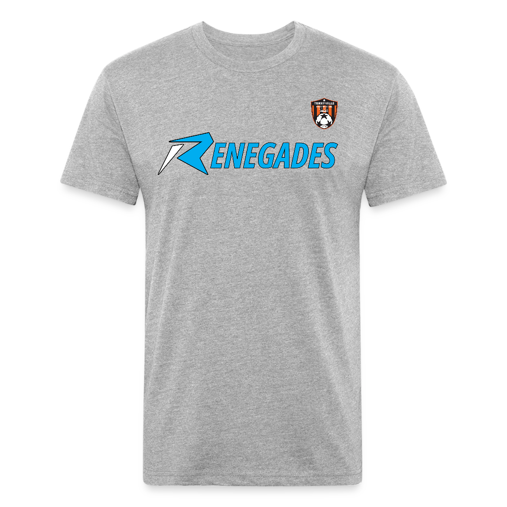 Fitted Cotton/Poly T-Shirt by Next Level - heather gray