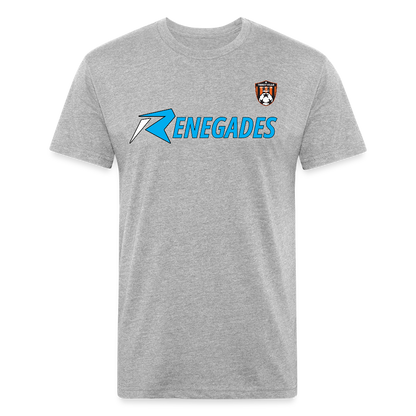 Fitted Cotton/Poly T-Shirt by Next Level - heather gray