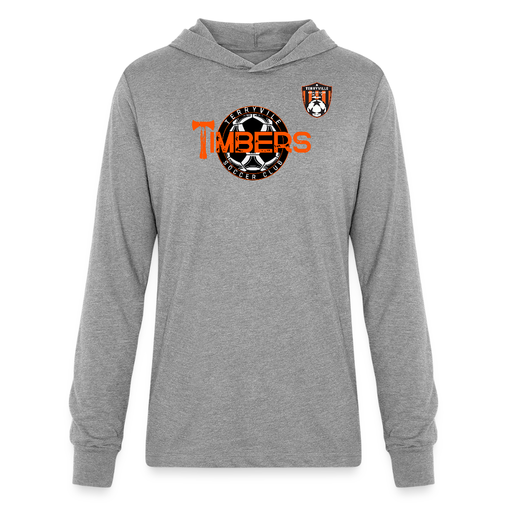 Unisex Long Sleeve Hoodie Shirt - heather grey