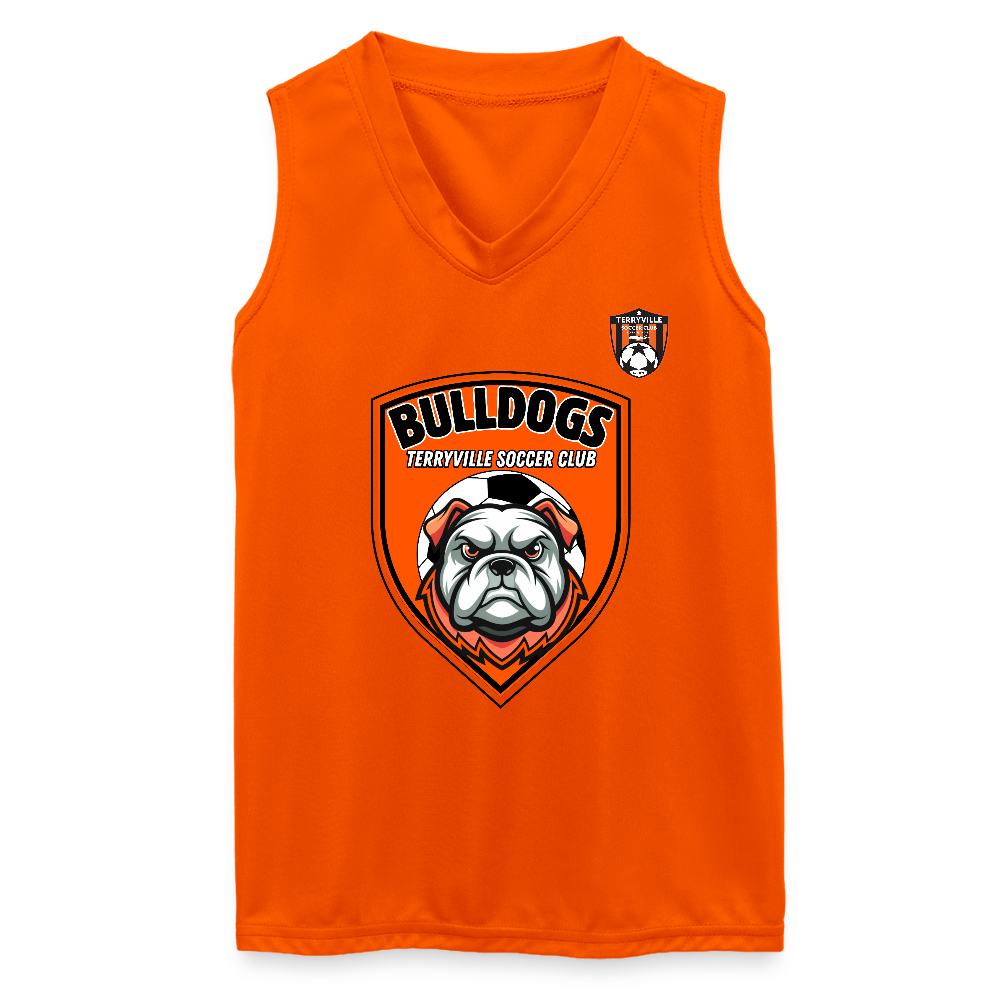 Augusta Girls Sleeveless Wicking Attain Jersey - orange