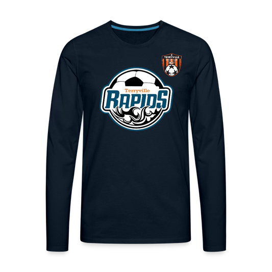 Men's Premium Long Sleeve T-Shirt - deep navy